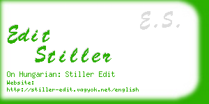 edit stiller business card